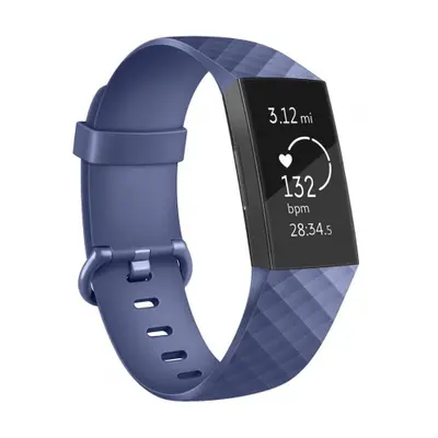 BStrap Silicone Diamond (Large) szíj Fitbit Charge 3 / 4, dark blue (SFI008C16)