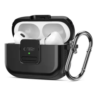 Tech-Protect Defender Magsafe tok Apple Airpods Pro 1 / 2, fekete