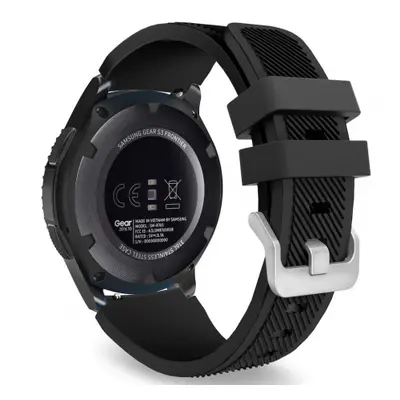 BStrap Silicone Sport szíj Samsung Gear S3, black (SSG006C02)