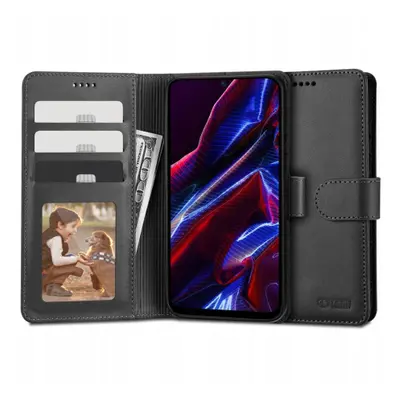 Tech-Protect Wallet könyv tok Xiaomi Redmi Note 12 / Poco X5 5G, fekete