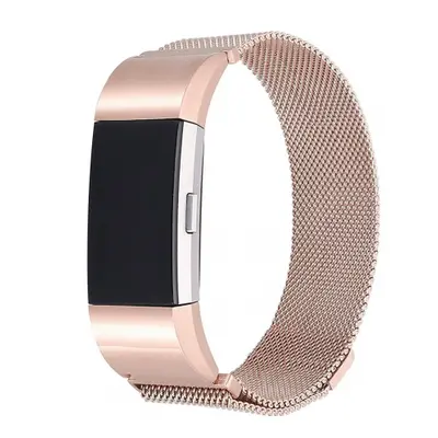 BStrap Milanese (Large) szíj Fitbit Charge 2, rose gold (SFI001C03)