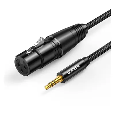 Ugreen AV182 audio kábel 3.5mm mini jack / XLR 1m, fekete (AV182)