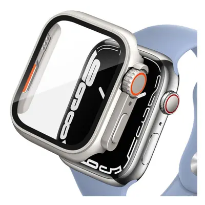 Tech-Protect Defense 360 tok üvegfóliával Apple Watch 7/8/9 45mm, titanium