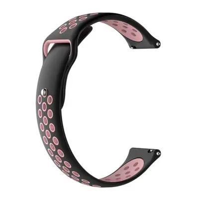 BStrap Silicone Sport szíj Xiaomi Amazfit GTR 42mm, black/pink (SXI001C0204)