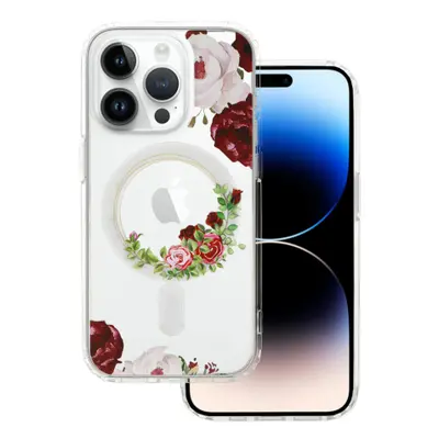 MG Flower MagSafe tok iPhone 13 Pro Max, red flower