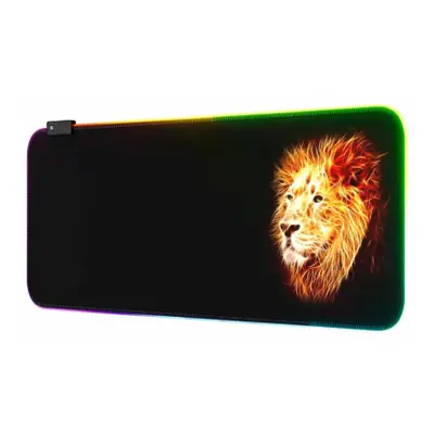 MG Lion RGB egérpad 80 x 30 cm, fekete