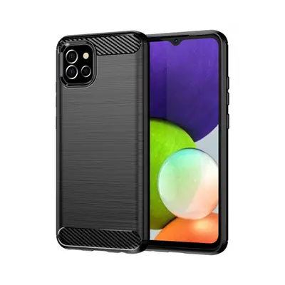 MG Carbon Case Flexible szilikon tok Samsung A03S EU (166.5), fekete