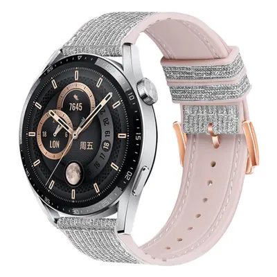 BStrap Glitter szíj Samsung Galaxy Watch Active 2 40/44mm, silver (SSG032C01)