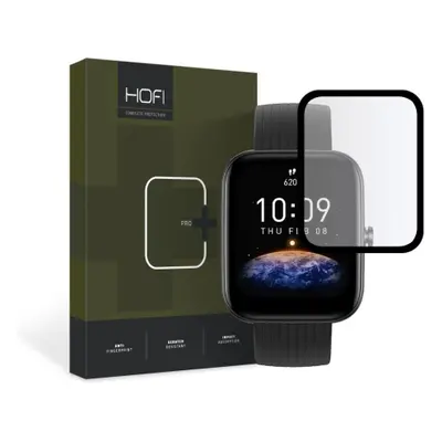 HOFI Hybrid üvegfólia Amazfit Bip 3 / 3 Pro, fekete