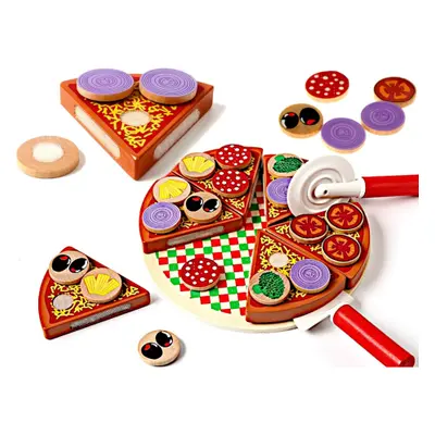 MG Pizza Set fából készült pizza játék