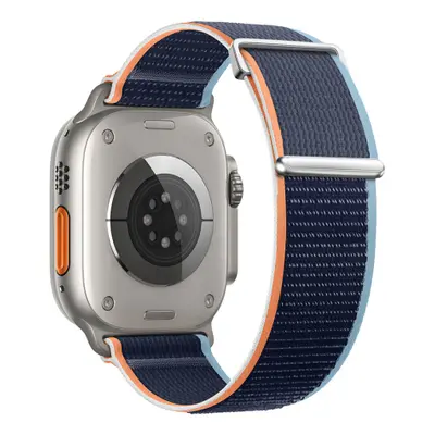 BStrap Velcro Nylon szíj Apple Watch 42/44/45mm, navy blue (SAP016C15)