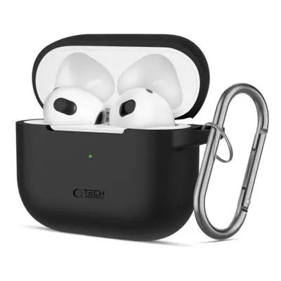 Tech-Protect Silicone Hook tok Apple AirPods 3, fekete