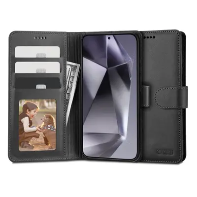 Tech-Protect Wallet könyv tok Samsung Galaxy S24 Ultra, fekete