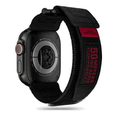 Tech-Protect Scout szíj Apple Watch 42/44/45/49mm, black/red