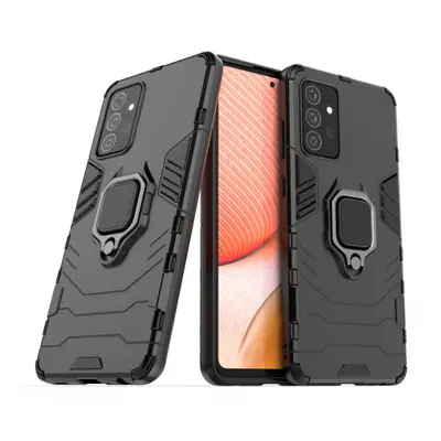 MG Ring Armor műanyag tok Samsung Galaxy A72 4G, fekete