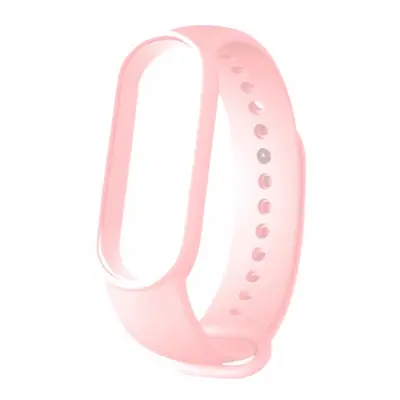 BStrap Silicone szíj Xiaomi Mi Band 5/6/7, sand pink (SXI011C06)