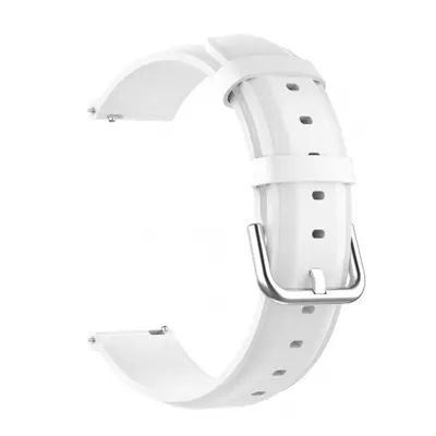 BStrap Leather Lux szíj Huawei Watch GT2 42mm, white (SSG015C0207)