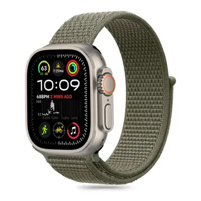 Tech-Protect Nylon szíj Apple Watch 44/45/46/49mm, cargo khaki