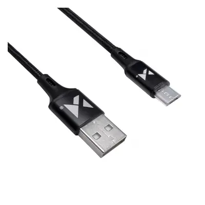 MG kábel USB / USB-C 2.4A 2m, fekete (WUC-C2B)