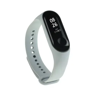 BStrap Silicone szíj Xiaomi Mi Band 3/4, gray (SXI006C05)