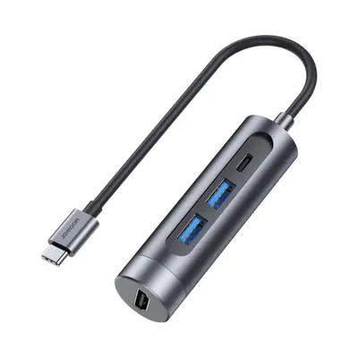 Joyroom 4in1 HUB adapter 2x USB 3.0 / USB-C 100W / HDMI 4K, szürke (S-H113)