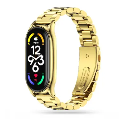 Tech-Protect Stainless szíj Xiaomi Mi Band 7, gold