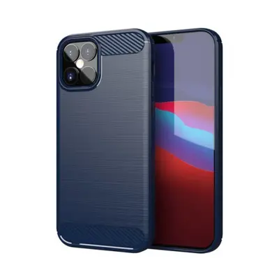 MG Carbon Case Flexible szilikon tok iPhone 12 Pro Max, kék