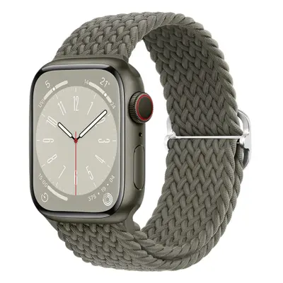 BStrap Elastic Nylon szíj Apple Watch 38/40/41mm, olive (SAP013C29)