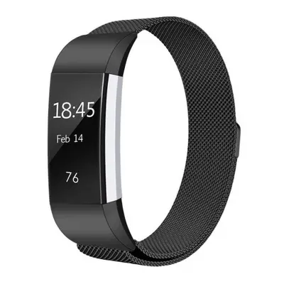 BStrap Milanese (Large) szíj Fitbit Charge 2, black (SFI001C01)