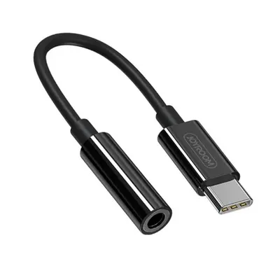 Joyroom Ben Series adapter 3.5 mm jack / USB-C, fekete (SH-C1)