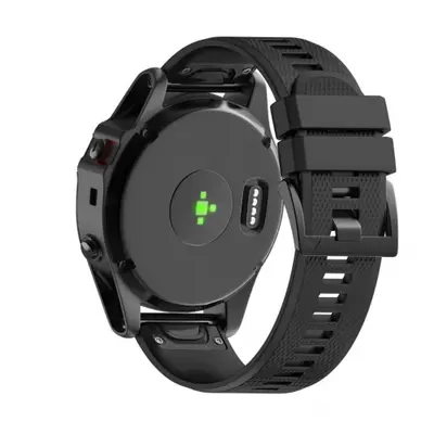 BStrap Silicone Acton szíj Garmin Fenix 5s / 5s Plus, black (SGA003C03)