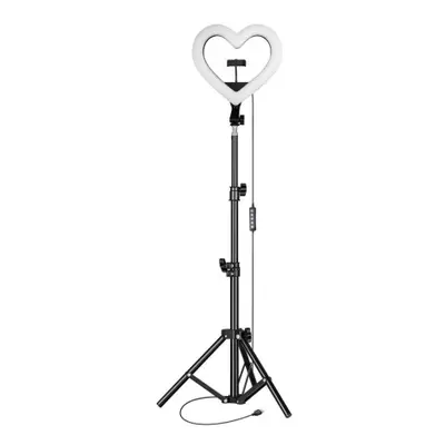 MG Heart Ring LED körfény 10'' + állvány 2.1 m, fekete (JM26-10)