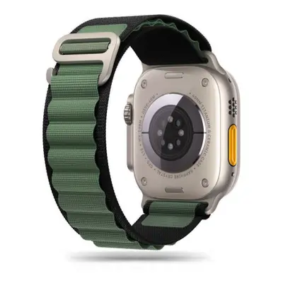 Tech-Protect Nylon szíj Apple Watch 42/44/45/49mm, black / military green