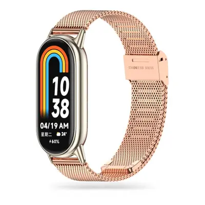 Tech-Protect Milanese szíj Xiaomi Smart Band 8 / 9, rose gold