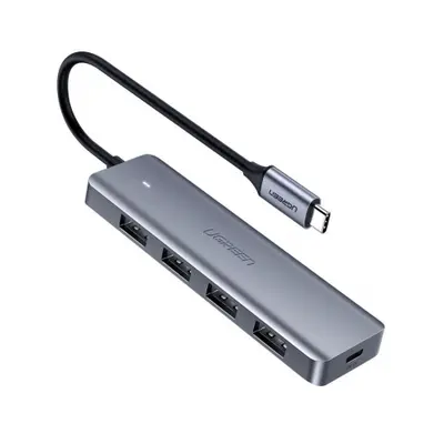 Ugreen CM219 HUB adapter Micro USB / 4x USB, szürke (CM219 70336)