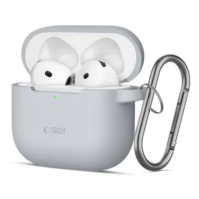 Tech-Protect Silicone Hook tok Apple AirPods 4, szürke