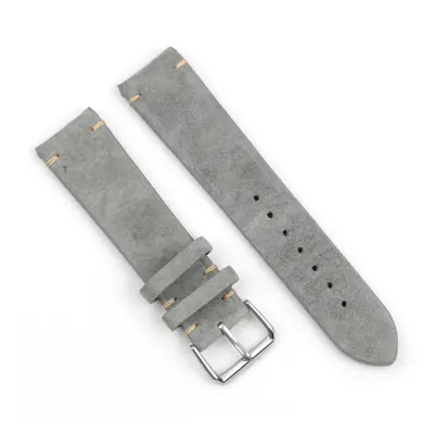 BStrap Suede Leather szíj Garmin Vivoactive 5, gray