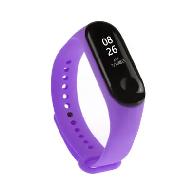 BStrap Silicone szíj Xiaomi Mi Band 3/4, purple (SXI006C10)