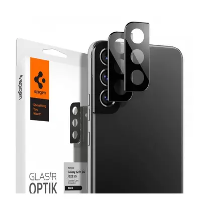 Spigen Optik.Tr 2x üvegfólia kamerára Samsung Galaxy S22 / S22 Plus, fekete