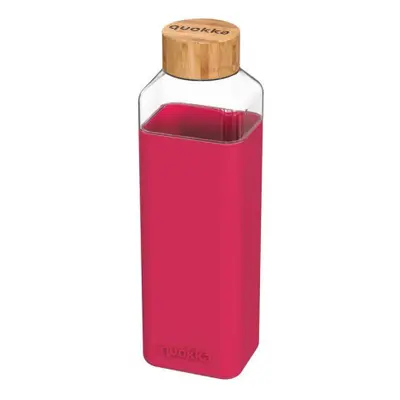 Quokka Storm Üvegpalack szilikon felülettel 700 ml, maroon