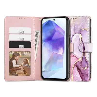 Tech-Protect Wallet könyv tok Samsung Galaxy A55 5G, marble