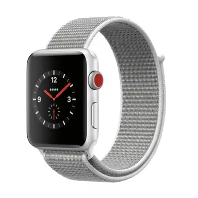 BStrap Nylon szíj Apple Watch 38/40/41mm, Silver (SAP005C08)