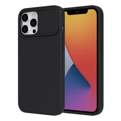 MG Privacy Lens szilikon tok iPhone 13 Pro Max, fekete