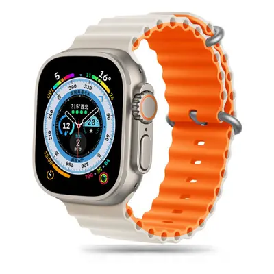 Tech-Protect Iconband Pro szíj Apple Watch 42/44/45/49mm, starlight / orange