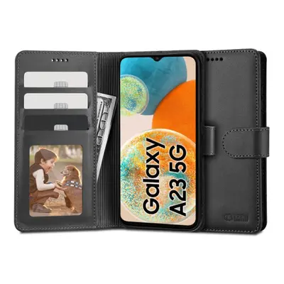 Tech-Protect Wallet könyv tok Samsung Galaxy A23 5G, fekete