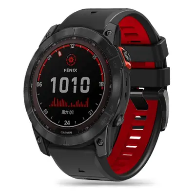 Tech-Protect Iconband szíj Garmin Fenix 5x / 5x Plus / 6x / 6x Pro / 7x / 8 51mm, black/red