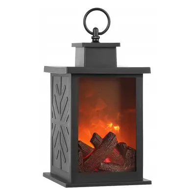 MG Lantern Fireplace LED lampáš, fekete