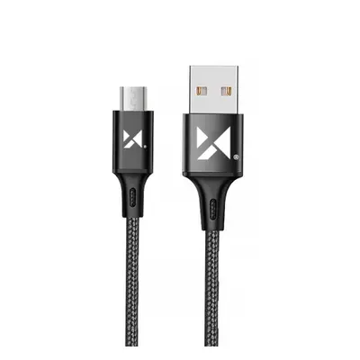 MG kábel USB / micro USB 2.4A 1m, fekete (WUC-M1B)