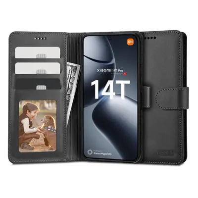 Tech-Protect Wallet könyv tok Xiaomi 14T Pro, fekete