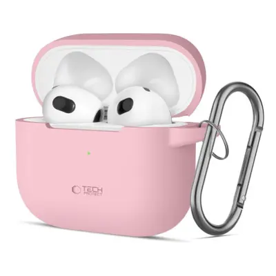 Tech-Protect Silicone Hook tok Apple AirPods 3, rózsaszín